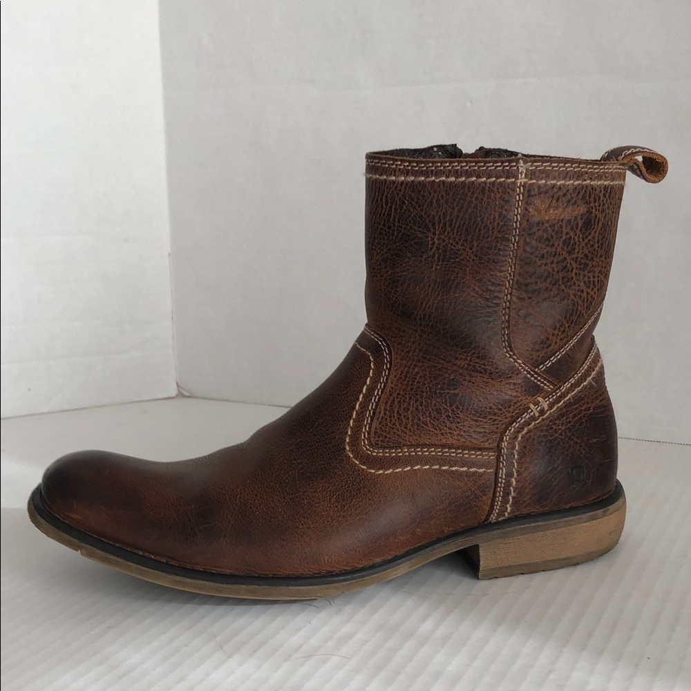 Roan by Bed Stu Men’s Brown Distressed Leather Boots Size 10
